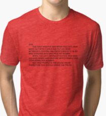 Anonymous Letter to Sammi Tri-blend T-Shirt