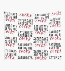 saturdays are for the cocks Wall Tapestry