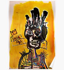 African Skull Man Poster