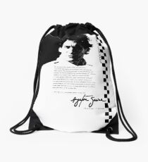 Ayrton Senna - Motivational Drawstring Bag