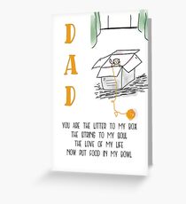 Happy Fathers Day from Your Fur Baby Greeting Card