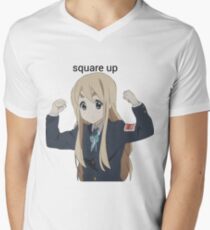 Camiseta de cuello en V Mugi Square Up