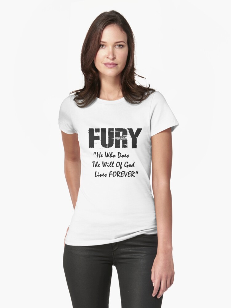 "FURY Movie - Brad Pitt WW2 - Bible Quote" T-shirt by LOVETRUMPSHATE8 | Redbubble