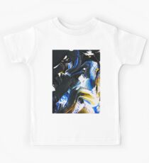 Fast Blue in Black Light Kids Tee