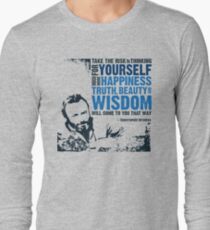 Christopher Hitchens: Think For Yourself Long Sleeve T-Shirt