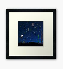 A Bear Contemplates John Muir who Contemplates Teddy Roosevelt, Big Foot and Half Dome from Glacier Point Framed Print