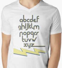 Electric Alphabet Men's V-Neck T-Shirt