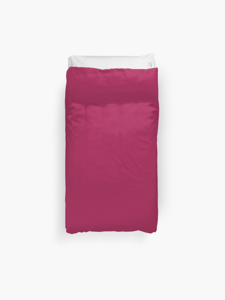 Bold Cerise Red Solid Colour Duvet Cover By Coverinlove Redbubble