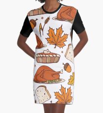 THANKSGIVING Graphic T-Shirt Dress