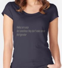 The Flash (Cisco's shirt) - Haikus are easy, but sometimes they don't make sense Refrigerator Women's Fitted Scoop T-Shirt