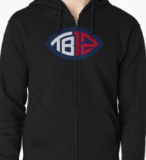 goat brady - the superbowl goat patriots Zipped Hoodie