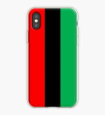 Vinilo o funda para iPhone Kwanzaa, Patrón De Rayas, Rojo Negro Verde