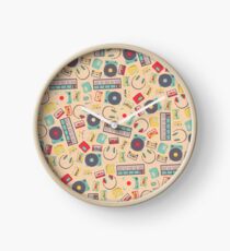 Retro Music Collection Clock