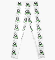 I Like Bio Panda Ganja Weed Vegan Art Leggings