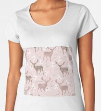 Blushing reindeer Women's Premium T-Shirt
