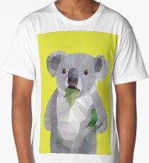 Koala with Koalafication Polygon Art Long T-Shirt
