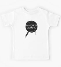 Pancakes Are Coming- Black Version Kids Tee