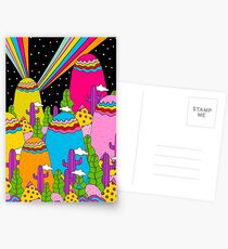 Regenbogen des nächtlichen Himmels Postkarten