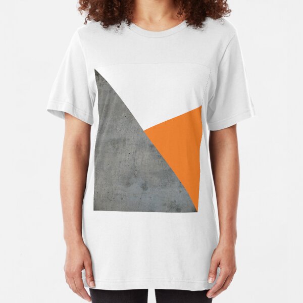 Concrete Tangerine White Slim Fit T-Shirt