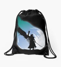 One winged angel Drawstring Bag