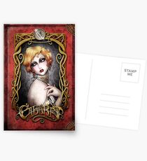 CABARET cover - Art Nouveau framed Pin up Postcards