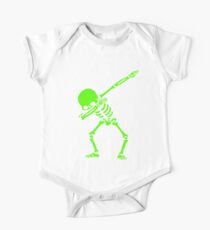 Skeleton Grün abtupfen Baby Body Kurzarm