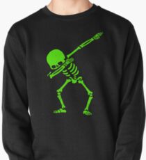 Skeleton Grün abtupfen Pullover