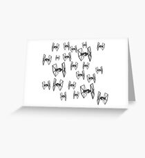 Tie Fighters - Star Wars Greeting Card