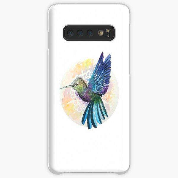 Hummingbird - Teal - Circle Samsung Galaxy Snap Case