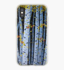 Ten Cardinals In Birch Trees iPhone Case