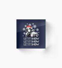 Let it snow - Christmas Acrylic Block