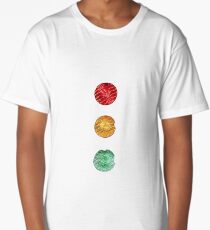 Traffic lights red amber green Long T-Shirt