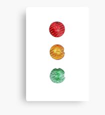 Traffic lights red amber green Metal Print