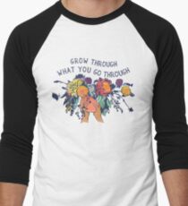 Grow Through What You Go Through Men's Baseball ¾ T-Shirt