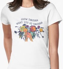 Grow Through What You Go Through Women's Fitted T-Shirt
