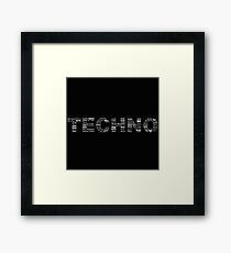 True Techno Framed Print