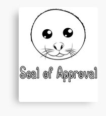 Seal of Approval tshirt Canvas Print