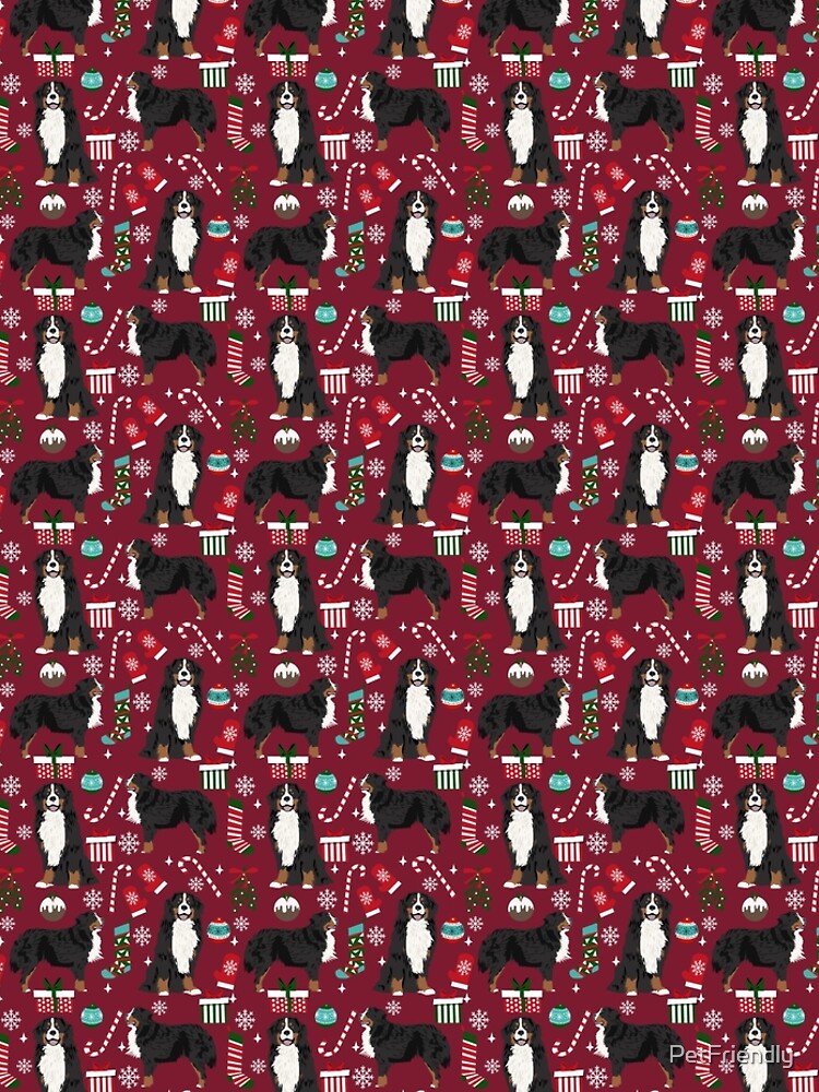 Bernese Mountain Dog christmas dog breed gifts mittens stockings presents candy canes by PetFriendly