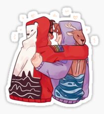 hoodie bros Sticker
