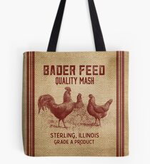 Burlap Vintage Like Chicken Feed Sack Tote Bag