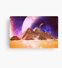 Space Pyramids Canvas Print