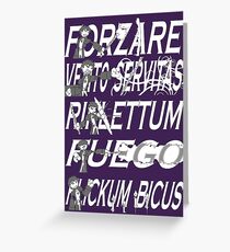 Dresden Files - Spells (Transparent) Greeting Card