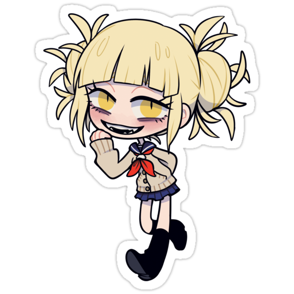 bnha himiko toga sticker stickers by tetrablock