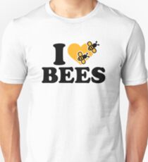 I love bees Slim Fit T-Shirt