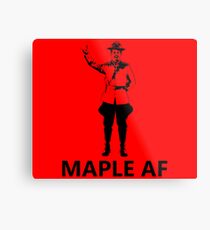 Metal Mountie Metal Print