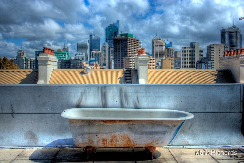 "Old Bathtub on Rooftop Darlinghurst, Sydney, Australia" by Mark
