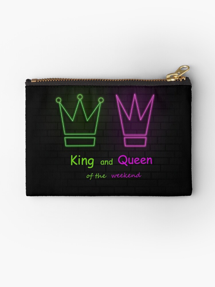 King And Queen Of The Weekend Lorde Lyrics Zipper Pouch By