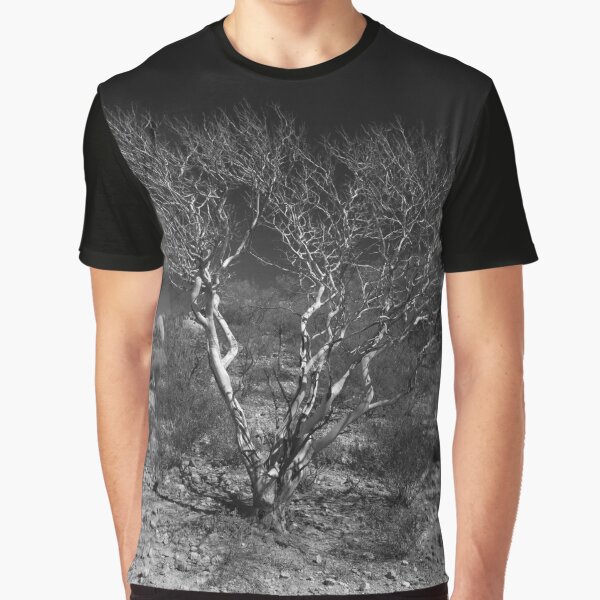 Outback Tree Acacia grasbyii minirichie B&W Graphic T-Shirt