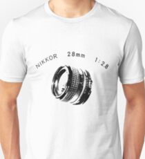 Nikkor 28mm Black Unisex T-Shirt