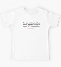 The roar of..."Vin Scully" Inspirational Quote Kids Tee